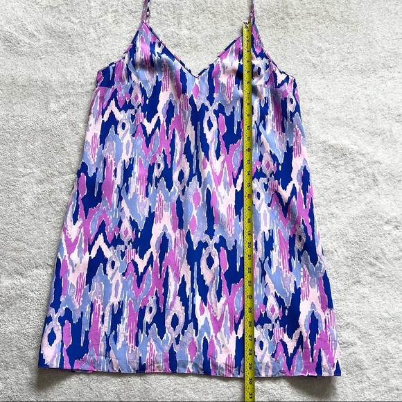 LILLY PULITZER Lela 100% Silk Dress - Amethyst One Too Many Size Medium Feminine - Picture 3 of 10